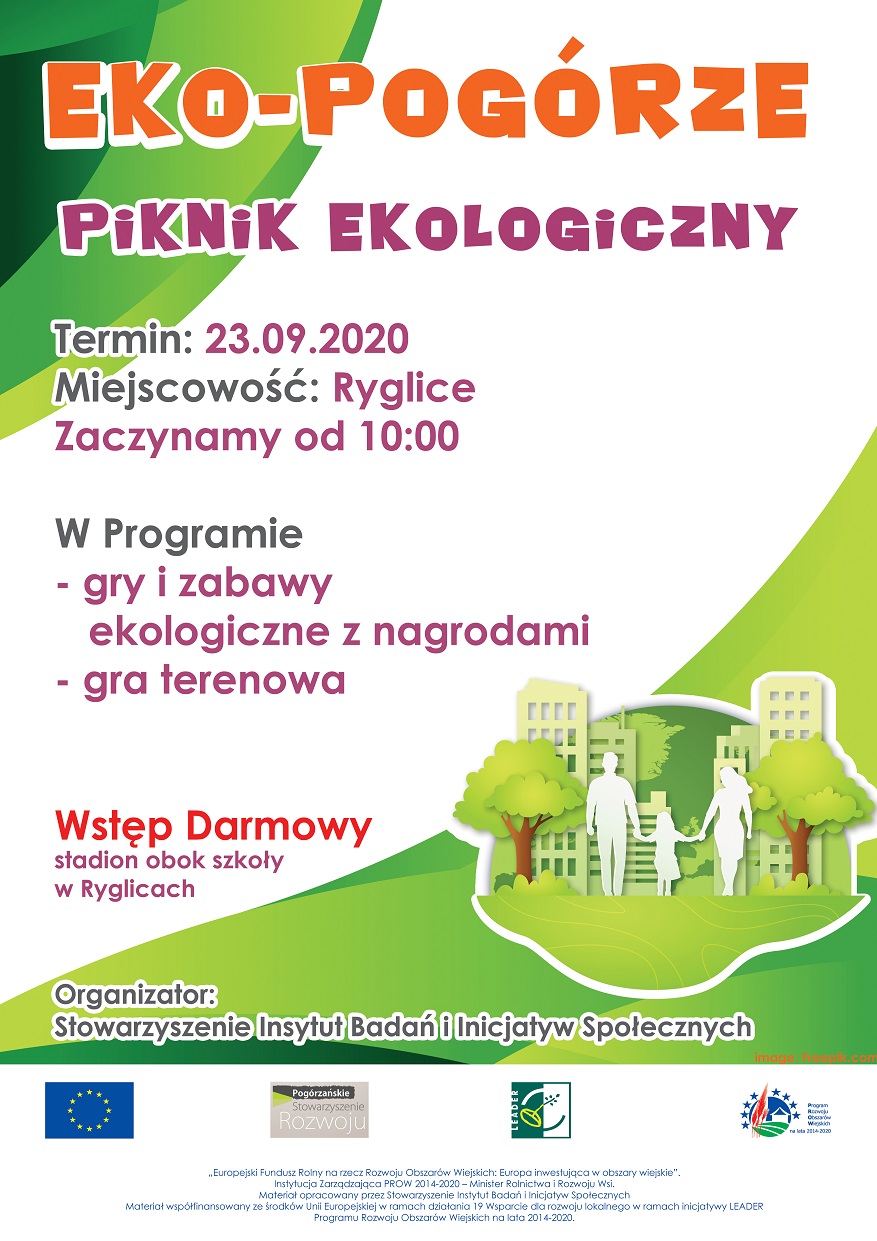 Zaproszenie na piknik ekologiczny – EkoPogórze – Ryglice– 23.09.2020